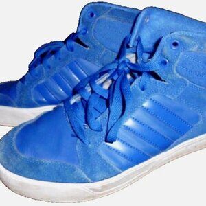 Adidas NEO Label Men’s Sz 8 Blue Suede Basketball Sneakers Y2K Retro Streetwear